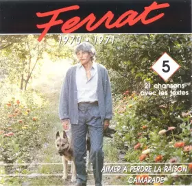 Couverture du produit · Ferrat 1970-1971 Vol 5 20 Chansons Avec Les textes