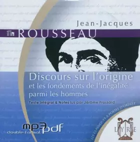 Couverture du produit · Discours sur l'origine et les fondements de l'inégalité parmi les hommes: CD MP3
