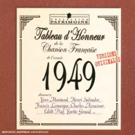 Couverture du produit · 1949-Tableau d'honneur De La Chanson Française