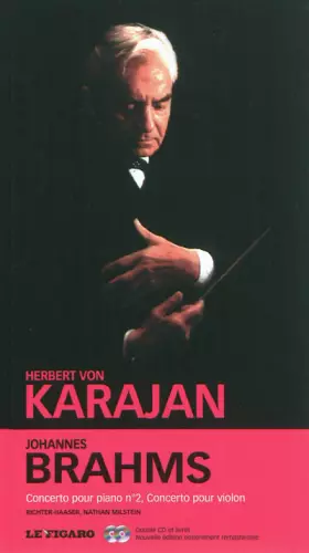 Couverture du produit · Johannes Brahms, tome 34 : Concertos pour piano n°2, concerto pour violon, Richter-Haaser, Nathan Milstein (CD Inclus)