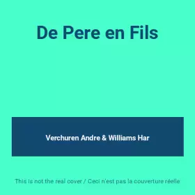 Couverture du produit · De Pere en Fils