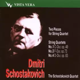 Couverture du produit · 2 Pièces OP.36 (Elegie & Polka) -Quatuors pour Cordes N°1, 3 et 4