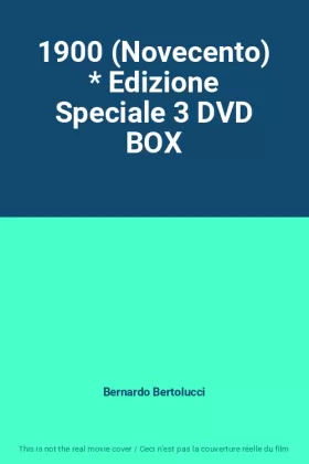 Couverture du produit · 1900 (Novecento) * Edizione Speciale 3 DVD BOX