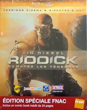 Couverture du produit · Riddick cinéma + Version Director's Cut-Édition limitée boîtier SteelBook Blu-Ray + DVD