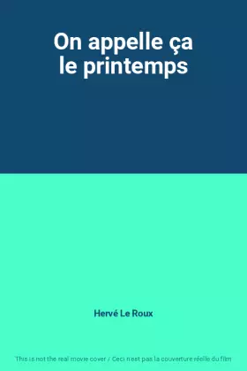 Couverture du produit · On appelle ça le printemps