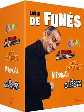Couverture du produit · Louis de Funès-5 Films cultes : Le Grand Restaurant + Oscar + Hibernatus + l'homme Orchestre + La Folie des grandeurs