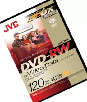 Couverture du produit · JVC DVD-RW 4,7 Go re-inscriptible Video Box 2X