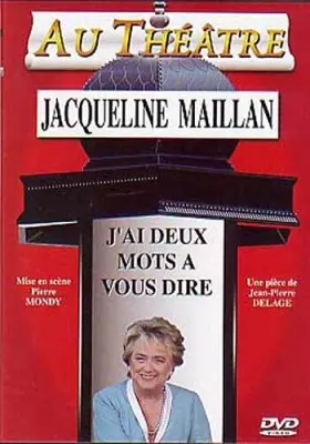Couverture du produit · J'ai 2 mots à vous dire