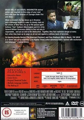 Couverture du produit · The Siege Dvd [Import anglais]