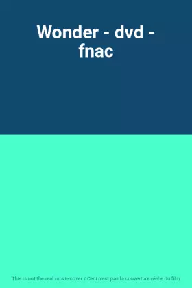 Couverture du produit · Wonder - dvd - fnac