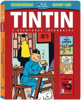 Couverture du produit · 3 Aventures-Vol. 1 : Les Cigares de Pharaon + Le Lotus Bleu + Tintin en Amérique [Combo Blu-Ray + DVD]