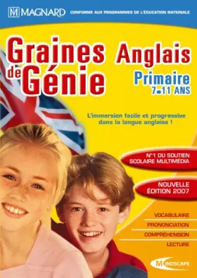 Couverture du produit · Graine de génie anglais primaire