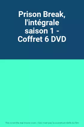 Couverture du produit · Prison Break, l'intégrale saison 1 - Coffret 6 DVD