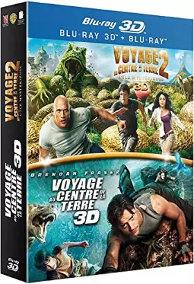 Couverture du produit · Voyage au Centre de la Terre + Voyage au Centre de la Terre 2 : L'île Mystérieuse - Coffret Blu-Ray 3D