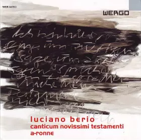 Couverture du produit · Canticum Novissimi Testamenti · A-Ronne