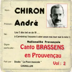 Couverture du produit · Canto Brassens En Prouvençau Vol. 2