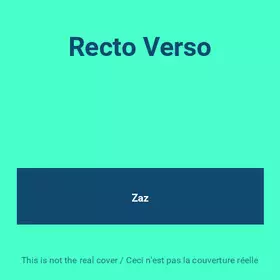 Couverture du produit · Recto Verso