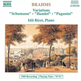 Couverture du produit · Variations - "Schumann" . "Handel" . "Paganini"