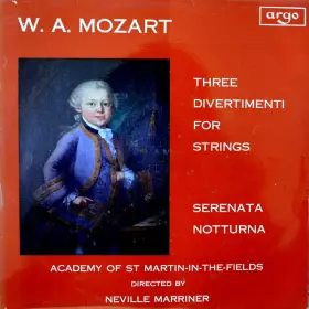 Couverture du produit · Three Divertimenti For Strings / Serenata Notturna