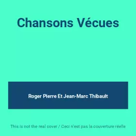 Couverture du produit · Chansons Vécues