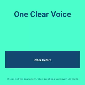 Couverture du produit · One Clear Voice