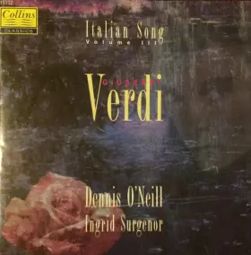 Couverture du produit · Italian Song Volume III • Giuseppe Verdi 