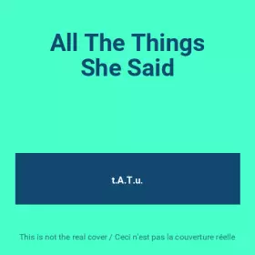 Couverture du produit · All The Things She Said