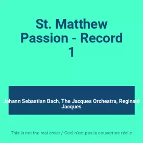 Couverture du produit · St. Matthew Passion - Record 1