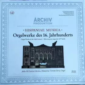 Couverture du produit · Hispaniae Musica · Orgelwerke Des 16. Jahrhunderts