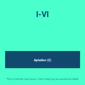 Couverture du produit · I-VI