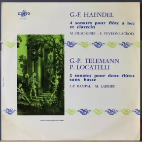 Couverture du produit · 4 Sonates Pour Flûte À Bec / 2 Sonates Pour Deux Flûtes Sans Basse