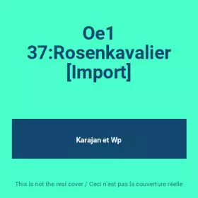Couverture du produit · Oe1 37:Rosenkavalier [Import]