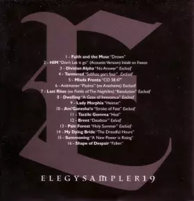 Couverture du produit · Elegy Sampler 19