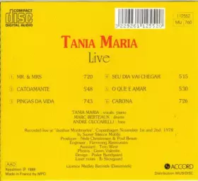Couverture du produit · Maria Tania Live