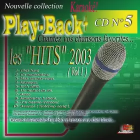Couverture du produit · CD Play Back Audio Stud+ Vol.05 Hits 2003-1"