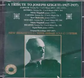 Couverture du produit · A Tribute to Joseph Szigeti [Import]
