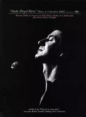 Couverture du produit · Daho Pleyel Paris (Paris, Le 3 Décembre 2008)