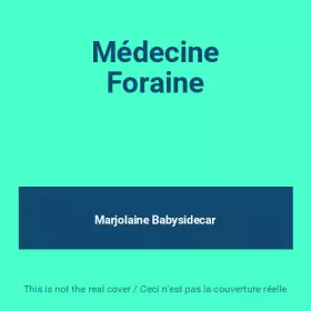 Couverture du produit · Médecine Foraine