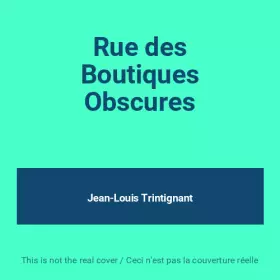 Couverture du produit · Rue des Boutiques Obscures