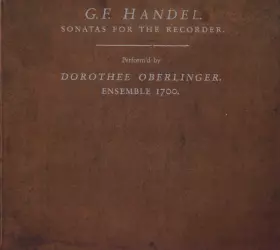 Couverture du produit · Sonatas For The Recorder