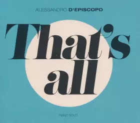 Couverture du produit · That's All