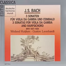 Couverture du produit · Trois Sonates pour viole de gambre
