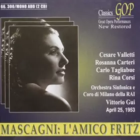 Couverture du produit · Mascagni: L'amico Fritz [Import]