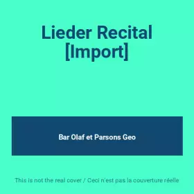 Couverture du produit · Lieder Recital [Import]