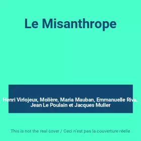 Couverture du produit · Le Misanthrope