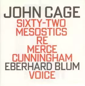 Couverture du produit · Sixty-Two Mesostics Re Merce Cunningham
