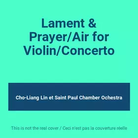 Couverture du produit · Lament & Prayer/Air for Violin/Concerto