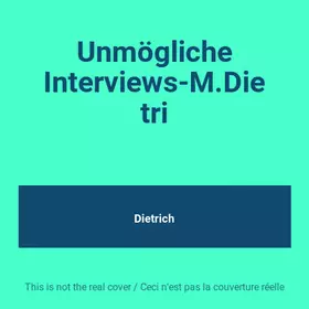Couverture du produit · Unmögliche Interviews: Mae West & Marlene Dietrich. Hörspiel