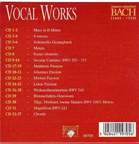 Couverture du produit · Bach Vocal Works