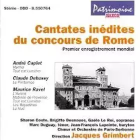Couverture du produit · Cantates inédites du concours de Rome